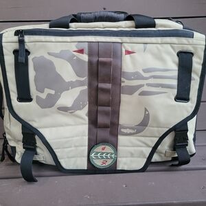 Mandalorian Beige and Brown Convertable Messenger Bag